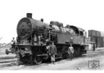 Die Reichseisenbahnen in Elsaß-Lothringen erhielten von deutschen Lokfabriken 1915 - 1917 insgesamt 40 Loks der Baureihe T 14 und reihten sie als 8501 - 8540 ein. Lok 8506 (Foto) verblieb 1945 in der DR-Westzone und wurde an die SNCF zurückgegeben. Sie wurde dort als 1-141 TC 506 eingereiht und 1952 ausgemustert. (1931) <i>Foto: Hermann Maey</i>