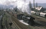 41 1130-8 verlässt vor Ng 66474 den Bahnhof Saalfeld in Richtung Camburg. (20.04.1983) <i>Foto: Wolfgang Bügel</i>