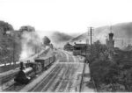 Der Bahnhof Lambrecht an der pfälzischen Ludwigsbahn (Ludwigshafen - Saarbrücken) zur Länderbahnzeit. Es rangiert die Lok "Albertsweiler", eine 1875 an die Ludwigsbahn gelieferte Güterzuglok. (1900) <i>Foto: RVM Archiv</i>