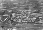 Luftaufnahme auf das Gelände von Bahnhof und Betriebswerk Wuppertal-Vohwinkel. (1932) <i>Foto: Slg. Eisenbahnstiftung</i>