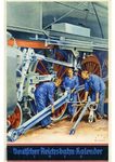 Titelbild des legendären Reichsbahn-Kalenders von 1938 mit dem Schwerpunktthema "Reichsbahn und Handwerk". (1938) <i>Foto: Jupp Wiertz/WER</i>