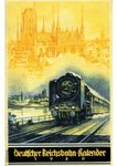 Das Titelblatt des Reichsbahn-Kalenders von 1940 mit dem Schwerpunktthema "Auslandsverkehr trotz Krieg". (1940) <i>Foto: Meerwald/WER</i>