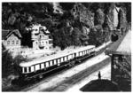 Ein Zug der Ahrtalbahn läuft im Bahnhof Altenahr ein. (1936) <i>Foto: RVM</i>