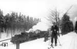 Zwei unbekannte G 8.1 (Baureihe 55.25) auf der Strecke Breslau - Kreuzburg (Oberschlesien). (1931) <i>Foto: RVM</i>