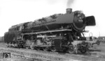 Die frisch im Aw Frankfurt-Nied ausgebesserte 44 456 zu Gast im Bahnhof Hanau. (15.09.1956) <i>Foto: Joseph P. Saitta</i>