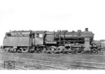 Die mit Kohlenstaubfeuerung nach System Stug ausgerüstete 58 1353 im Bw Halle/Saale. (13.05.1932) <i>Foto: Werner Hubert</i>