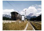 Ein Personenzug auf dem Weg nach Mittenwald bei Klais. (22.08.1958) <i>Foto: Steidl</i>