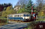 515 605 als N 6009 auf der Fahrt nach Wuppertal-Elberfeld in Wuppertal-Küllenhahn. (31.10.1984) <i>Foto: Wolfgang Bügel</i>