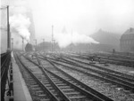 An einem trüben Novembertag verlässt eine P 10 (Baureihe 39) den Kölner Hbf. (11.1937) <i>Foto: RBD Köln (Felten)</i>