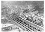Luftaufnahme auf den Bahnhof Merzig an der Saar. (1932) <i>Foto: RVM</i>