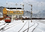 795 286 macht sich im Bahnhof Finnentrop bereit, eine Zugleistung nach Olpe zu übernehmen. (30.11.1978) <i>Foto: Peter Schiffer</i>
