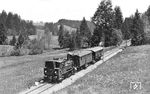 98 567 (Bw Lindau/Lokbf Scheidegg) mit P 8475 bei Auers-Riedhirsch auf der 10 km langen Lokalbahn Röthenbach (Allgäu)—Scheidegg. (08.06.1939) <i>Foto: RVM-Filmstelle Berlin (Bellingrodt)</i>