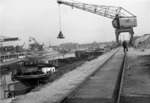 Güterumschlag im Duisburger Rheinhafen. (1930) <i>Foto: RVM</i>