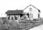 Der Haltepunkt Ehlheim zwischen Treuchtlingen und Gunzenhausen zur Länderbahnzeit. (1902) <i>Foto: Slg. Gerecht</i>