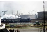 93 971 im US-Army "Port of Embarkation" in Bremerhaven. Hinter der Lok läuft ein Wagen des "U.S Army Transportation Corps". (20.09.1958) <i>Foto: Brian Bittner</i>
