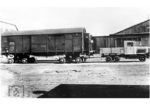 Der Glr-Wagen "Dresden 81250" während einer Culemeyer-Präsentation der neuen dreiachsigen Henschel-Zugmaschine „33 D O“ mit 100-PS-Benzinmotor und Vollgummireifen. (1933) <i>Foto: RVM</i>
