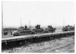 Panzerverladung auf einem unbekannten Bahnhof in Rußland. (1942) <i>Foto: RVM (Donath)</i>
