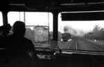 Blick aus VT 95 9224 auf die entgegenkommende 01 159 im Bahnhof Unterlüss. (02.05.1960) <i>Foto: Walter Hollnagel</i>
