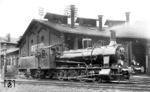 Die pr. G 7.1 - 55 209 - im Bw Letmathe. Die Lok verblieb nach dem Zweiten Weltkrieg im Bestand der PKP. (1931) <i>Foto: DLA Darmstadt</i>
