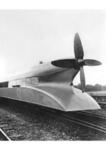 Rückansicht des Kruckenberg'schen Schienenzeppelins.  (1931) <i>Foto: RVM</i>