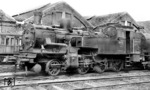 SNCB 96.001 (ehem. pr. T 12 - BR 74) im Bw Tamines (Provinz Namur). (01.04.1953) <i>Foto: A. E. Durrant</i>