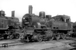 Eine weitere pr. T 12 (Baureihe 74), eingereiht als 96.030 bei der SNCB, im Bw Tamines. (01.04.1953) <i>Foto: A. E. Durrant</i>