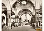 Blick in die Halle des zwischen 1863 und 1868 durch die Oberbauräte Klein, Morlok und Abel  geschaffenen achtgleisigen Stuttgarter Hauptbahnhofs mit Prunkfassade und Bögen im Renaissance-Stil. Teile der ehemaligen Bahnhofsfassade sind heute in einen Veranstaltungs- und Kinokomplex (Metropol) integriert. Dieser Bahnhof wurde ab 1922 durch den heutigen Hauptbahnhof ersetzt (Wikipedia). (1910) <i>Foto: RVM-Archiv</i>