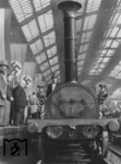100 Jahre Berlin-Potsdamer Eisenbahn.Der Adlerzug im alten Potsdamer Bahnhof von Berlin. (20.09.1938) <i>Foto: RVM</i>