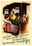 Werbepostkarte mit "Grüßen von einer schönen Sonderfahrt der Deutschen Reichsbahn". (1934) <i>Foto: WER (Walther)</i>