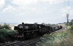 Die Dillenburger 44 619 rollt mit einem Durchgangsgüterzug durch die Sommerwiesen bei Bad Nauheim. (10.08.1958) <i>Foto: Brian Bittner</i>