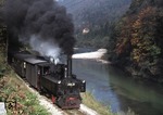 ÖBB 298.25 im Steyrtal bei Haunholdmühle. (12.10.1976) <i>Foto: Peter Schiffer</i>