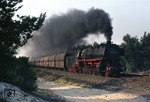 043 364-9 (44 1364) donnert vor Gag 57520 durch die Kiefernwälder bei Elbergen. (08.07.1976) <i>Foto: Peter Schiffer</i>