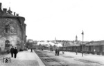 Der Bahnhof Rottweil zur Länderbahnzeit. Er ist Durchgangsstation auf der Gäubahn (Stuttgart–Singen) sowie Ausgangspunkt der Bahnstrecke nach Villingen. (1902) <i>Foto: RVM-Archiv</i>