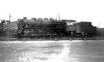 Die farbrikneu zum Bw Weißenfels angelieferte 44 005 zu Gast im Bw Saalfeld. (1928) <i>Foto: RBD Erfurt</i>