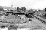 Blick auf die Anlagen des alten Bahnhofs Niederlahnstein.  (1958) <i>Foto: Slg. Eisenbahnstiftung</i>