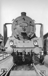 17 111 auf der Drehscheibe im Bw Dortmund Bbf. (26.09.1932) <i>Foto: Hermann Maey</i>