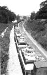 Auf Sichtabstand abgestellte deutsche Panzerzüge während des Frankreichfeldzuges bei Versailles. (1940) <i>Foto: RVM</i>