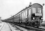Versuchszug "D" der Berliner S-Bahn in Bernau. (1924) <i>Foto: RVM</i>