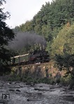 86 1001	(86 001) mit P 17622 nach Blauenthal an der Mulde bei Aue. (06.09.1976) <i>Foto: Peter Schiffer</i>