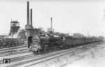 01 034 vom Bw Hamm führt den D 4 vor der Kulisse der Klöcknerwerke in Hagen-Haspe. (15.08.1932) <i>Foto: DLA Darmstadt</i>
