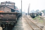 Nach Einstellung des Personenverkehrs diente der alte Miltenberger Hauptbahnhof als Güterbahnhof. (12.06.1977) <i>Foto: Oskar Bär</i>