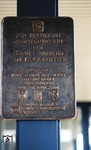 Erinnerungstafel an den Baubeginn der S-Bahn Nürnberg am 01.10.1983 in Nürnberg Hbf. (06.04.1984) <i>Foto: Oskar Bär</i>