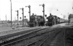 78 302 und 38 2631 pausieren im Bahnhof Crailsheim. (26.07.1966) <i>Foto: Wolfgang Bügel</i>