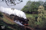 03 2254 mit dem Städteschnellzug D 1000 nach Leipzig bei Wetterzeube. (11.05.1978) <i>Foto: Joachim Bügel</i>