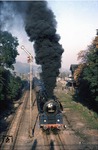 Die bestens gepflegte Saalfelder 01 0529-6 verlässt vor P 3025 den Bahnhof Wetterzeube.   (12.10.1978) <i>Foto: Wolfgang Bügel</i>