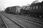 03 1060 vom Bw Ludwigshafen nach einem Rangierunfall, vermutlich in Mainz Hbf. (01.1951) <i>Foto: A. Dormann, Slg. W. Löckel</i>