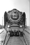 Frontansicht der ersten Einheitslok 01 001 im Bw Köln-Bbf. (22.08.1932) <i>Foto: DLA Darmstadt</i>