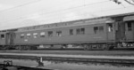 CFF/SBB-Speisewagen in Stahlbauweise Nr. 10221 (Baujahr 1914) im Bahnhof Brunnen (bei Bern). Die Wagen dieser Bauart wurden bis 1960 ausgemustert. (07.1951) <i>Foto: Joseph P. Saitta</i>