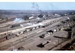 Blick auf die Bahnanlagen des Verschiebebahnhofs Bobrinskaja an der Strecke Snamenka - Tscherkassy (Ukraine). (1943) <i>Foto: RVM</i>