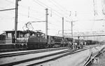 ARBED E-Lok Nr. 3 (AEG-Berlin/ARBED-Eich, Baujahr 1927) im ehemaligen Industriegebiet Belval in der luxemburgischen Stadt Esch-sur-Alzette. (23.04.1958) <i>Foto: Jacques H. Renaud</i>